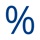 percent sign icon